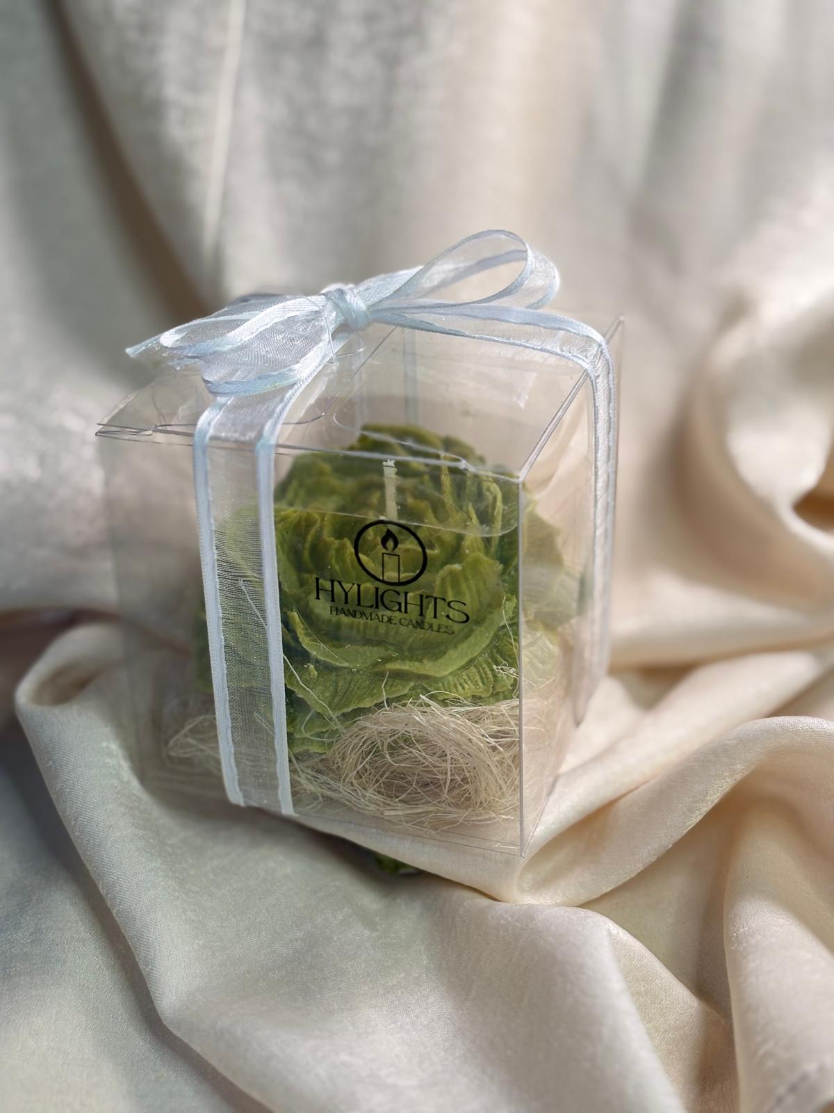 Green Blooming Candle
