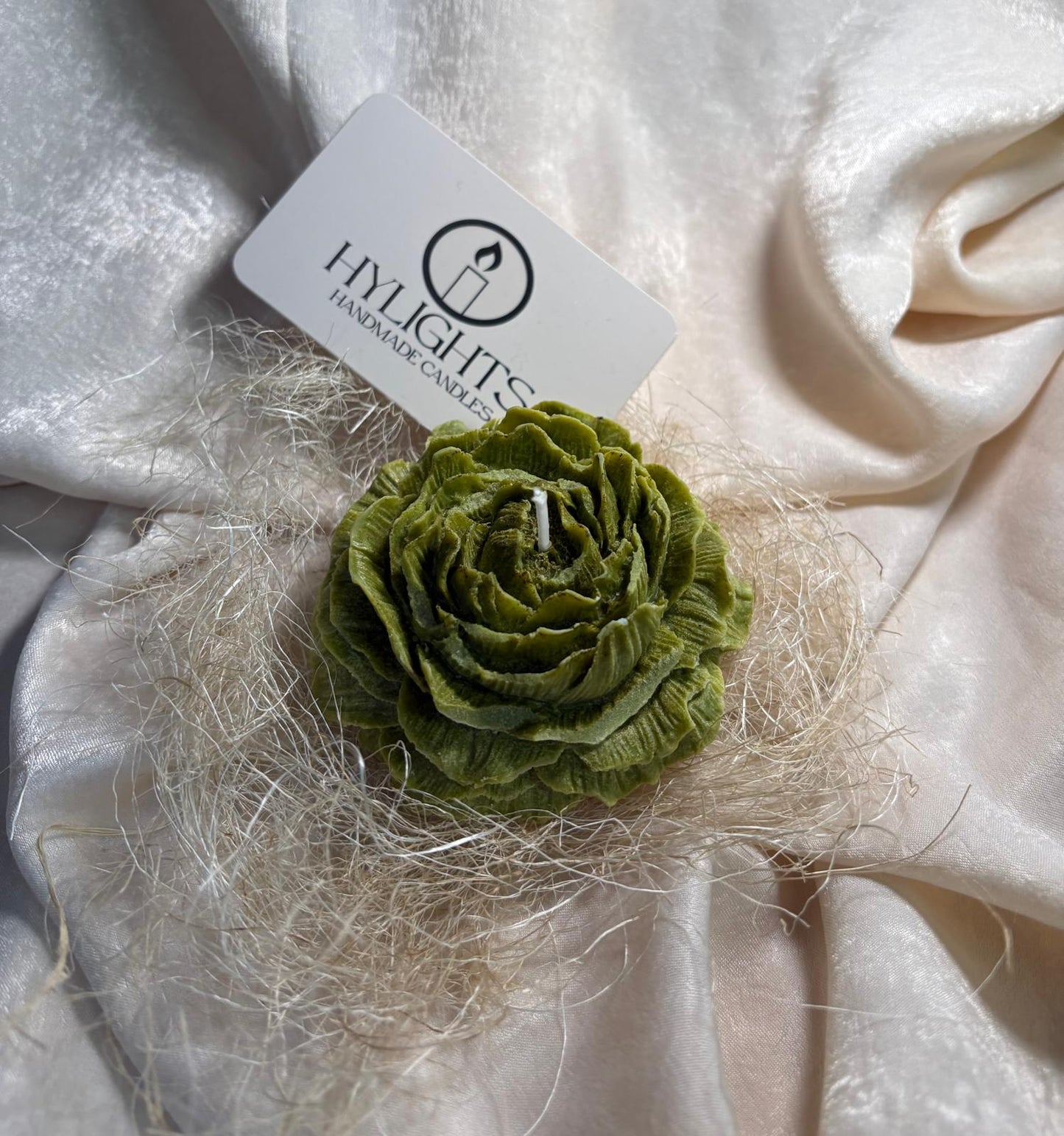 Green Blooming Candle